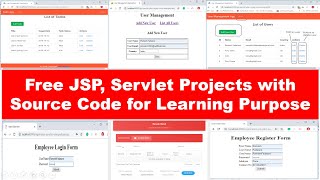 Free JSP Servlet Projects for Learning Purposes  GitHub  Download [upl. by Sigrid886]