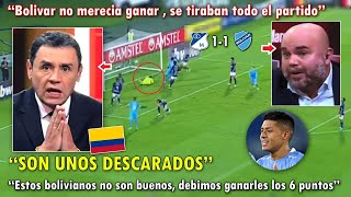 DESTROZADOS PERIODISTAS COLOMBIANOS REACCIONARON ASI A MILLONARIOS VS BOLIVAR 11 HOY [upl. by Annmarie]