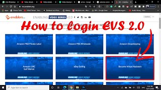 How to login evsenablers video series evs enablers [upl. by Suolhcin]