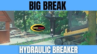 Quick Attach Concrete Breaker Skid Steer Attachment [upl. by Norling]