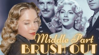 1940s Lana Turner Inspired Roller Brush Out [upl. by Attelliw]