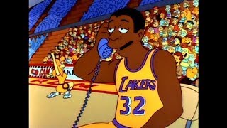 The Simpsons Ned becomes NBA star  The Simpsons Funniest Moments [upl. by Dyke]