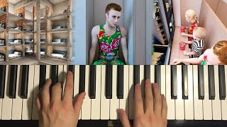 How To Play  Galvanized Square Steel Background Music Piano Tutorial Lesson [upl. by Berghoff]