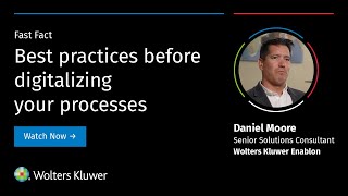 Fast Fact – Best practices before digitalizing your processes [upl. by Nylssej]