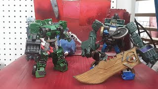 Transformers Combiner Wars Hound and Rook custom painted jungle bug [upl. by Giverin]