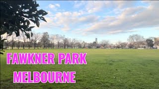 Fawkner Park Walk South Yarra Melbourne Australia 2024 [upl. by Yelwar]