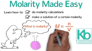 Molarity Made Easy How to Calculate Molarity and Make Solutions [upl. by Suolhcin]