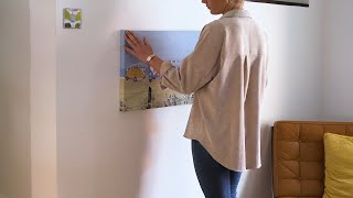 How to Hang a Canvas Without Nails or Damaging the Walls [upl. by Ettevey]