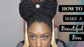 How to make a quotBeautiful Bowquot Dreadlocks Tutorial [upl. by Lally]