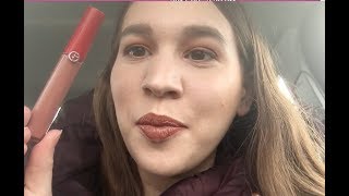 Giorgio Armani Lip Maestro Review  Check Ins [upl. by Htiek]