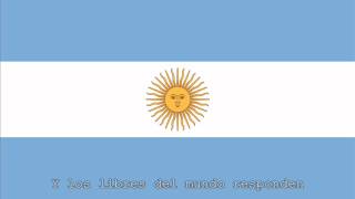 National Anthem of Argentina Instrumental with lyrics [upl. by Avirt]