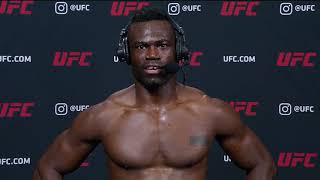 UFC Vegas 12 Uriah Hall Interview after TKO Win [upl. by Brosy]