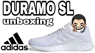 ADIDAS Duramo SL White UNBOXING [upl. by Alick]