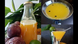 Jus de fruits de la passion maison  Homemade Passion fruit juice 🍹 [upl. by Atis379]