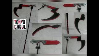 Juuzou Suzuya Tokyo Ghoul Quinque scythe cosplay tutorial [upl. by Katerina]