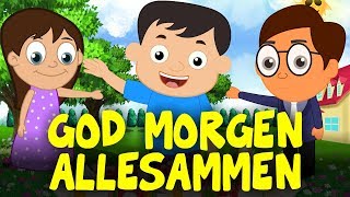 Barnesanger på norsk  God morgen alle sammen med tekst  Norske barnesanger [upl. by Meridith96]