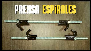 COMO HACER UN PRENSA ESPIRALES CASERO ⚠️ [upl. by Otreblada]