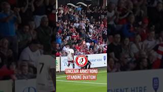 Sinclair Armstrong gets a deserved standing ovation from the travelling Bristol City fans ❤️ [upl. by Martica]