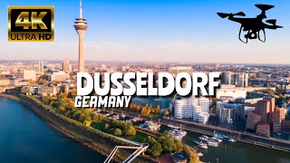 Dusseldorf Germany In 4K By Drone  Amazing View Of Dusseldorf Germany [upl. by February74]