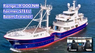 THIS Is The Only TRAWLER SuperYacht Of Its Kind  MY Scintilla Maris [upl. by Cassidy983]