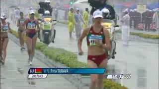 Athletics  Womens 20KM Race Walk  Beijing 2008 Summer Olympic Games [upl. by Tnilk749]