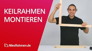 So baut ihr einen Keilrahmen zusammen – perfekt in nur 4 Schritten [upl. by Ahseal]