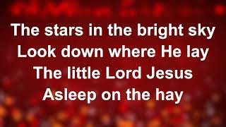 Away In A Manger Cradle Song Piano  Worship Lyric Videos Preview [upl. by Edra]