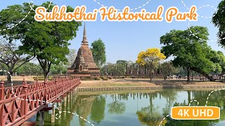 Sukhothai Historical Park  Bike tour through Thailands ANCIENT WONDERS 🏯 🇹🇭 [upl. by Salta]