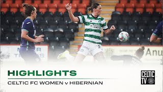 Match Highlights  Celtic FC Women 10 Hibernian  Hoops beat Hibs to go top of the SWPL table [upl. by Ellener379]