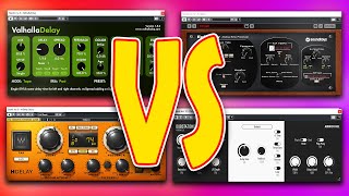 Valhalla DELAY Vs Echoboy vs Hdelay VS Dubstation 2  Plugin differences shootout [upl. by Randall]