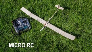 Planeador micro RC con motor  modifica cualquier avion a RC [upl. by Kenyon]