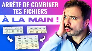 Combiner plusieurs fichiers Excel AUTOMATIQUEMENT [upl. by Vick]