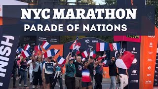 2024 NYC Marathon Parade of Nations [upl. by Assirhc]