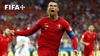 Cristiano Ronaldos Free Kick Goal vs Spain  2018 FIFA World Cup [upl. by Dagney]