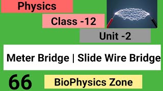 Meter bridge  Slide wire bridge  Class 12  Physics  Unit 2 [upl. by Catto688]