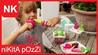 Piccolo Chef Nikita  Come fare Super Ghiaccioli per i bambini  ricetta segreta di monello Nikita [upl. by Anelle]