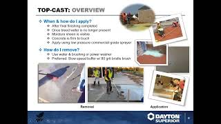 TOPCAST® Overview amp Applications  Webinar Training by Dayton Superior [upl. by Genevieve]