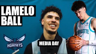 quotI Feel Goodquot LaMelo Ball Media Day [upl. by Kendyl140]