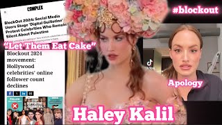 Haleyybaylees quotLet Them Eat Cakequot Video Influenced Mass BLOCKING Of Celebrities blockout2024 [upl. by Apostles]