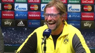 PKSpaß Dolmetscher imitiert Jürgen Klopp quotWeltklassequot  Borussia Dortmund  FC Arsenal [upl. by Gnoud]