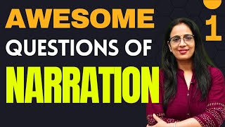 Awesome Questions of Narration  1  Direct amp Indirect  CPO 2024 Phase 12  CGL CHSL  Rani Mam [upl. by Nanoc]