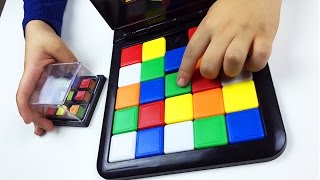 Rubiks Race Magic Block Game 4 kids Race to match the shaking cubeLets play kids [upl. by Laspisa]