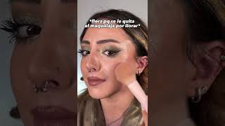 cuando el MAKEUP importa más que LLORAR  Trisayla makeup rizos peinado [upl. by Barbra638]