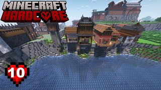 CHAPTER 10 FIGHTING HORDES EXPLODING CHICKENS AND BUILDING CITIES  HARDCORE MINECRAFT 120 [upl. by Ariaec]