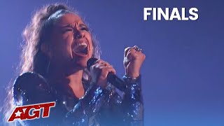 Brooke Simpson Sings an AMAZING Cover of quotWhite Flagquot by Bishop Briggs  Americas Got Talent 2021 [upl. by Dorris]