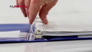 Wilson Jones Basic Opaque Round Ring Binder Demo [upl. by Taber]