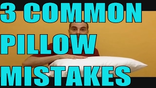 3 Most Common Sleeping Pillow Mistakes And Best Pillow For Neck Pain and Headaches Dr Walter Salubro [upl. by Retsbew]