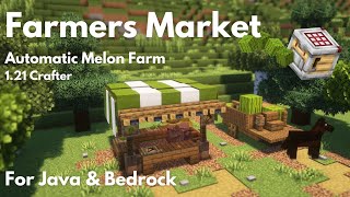 FARMER HOUSE amp MELON FARM with 121 CRAFTER  Minecraft Tutorial  Java amp Bedrock 121 [upl. by Pillyhp]