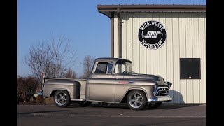 ProTouring 1957 Chevy truck build with Art Morrison chassis by MetalWorks Classic Auto Restoration [upl. by Nickolai]