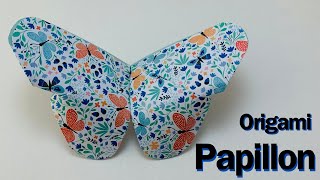 Papillon en Origami 🦋  Comment faire un PAPILLON en papier Simple [upl. by Nehte]